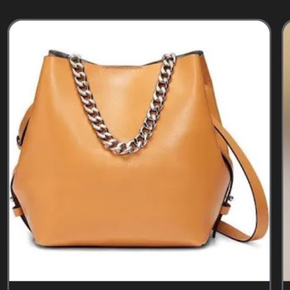 Rebecca Minkoff Kate bag chain handle leather tan boho contemporary fall purse
